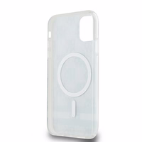 DKNY IML rūtainā Mono raksta un drukāto svītru magnētiskais viedtālruņa apvalks iPhone 11 / Xr - melns