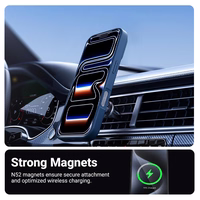 Crong Hybrid Matte Magnetic - MagSafe iPhone 17 Pro Max maciņš (Navy zils)