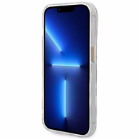 Guess GUHMP14XHTRMD iPhone 14 Pro Max 6.7 "zeltains / zeltains cietais apvalks Metāla kontūra Magnētiskais