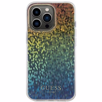 Guess IML Faceted Mirror Disco Iridescent viedtālruņa apvalks iPhone 15 Pro Max - daudzkrāsains