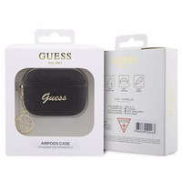 Guess GUAP2GLGSHK viedtālruņa apvalks (m) - melns Glitter Flake 4G Charm Collection