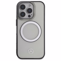 Mercedes Drukāts Logotips Magnētiskais Viedtālruņa apvalks iPhone 16 Pro Max - Caurspīdīgs
