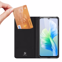 Dux Ducis Skin Pro viedtālruņa apvalks apvalks ar atloku Vivo V23e melna