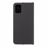 Viedtālruņa apvalks LUNA Book Carbon SAMSUNG A51 melns
