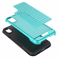 Zizo Star Diamond Hybrid Cover iPhone X (Teal/melns)