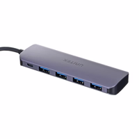 UNITEK H1107A interface hub USB 3.2 Gen 1 (3.1 Gen 1) Type-A 5000 Mbit/s pelēks