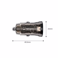 Tech-Protect CC01 30W auto lādētājs 2 porti USB-A / USB-C melns