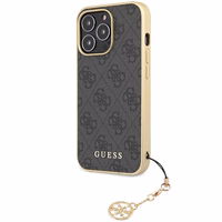 Guess 4G Charms Collection viedtālruņa apvalks iPhone 14 Pro Max - pelēks