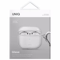 Uniq Glase apvalks AirPods 4 - caurspīdīgs