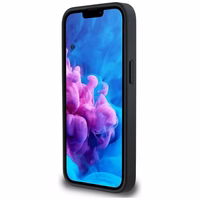 BMW Ādas karstais zīmogs iPhone 16e apvalks - melns