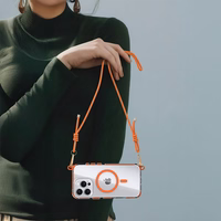 Tel Protect Strap Skaidrs viedtālruņa apvalks Iphone 17 oranžs