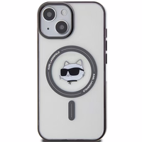 Karl Lagerfeld KLHMP15MHCHNOTK iPhone 15 Plus 6.7" caurspīdīgs cietais apvalks IML Choupette's Head MagSafe
