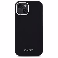 DKNY Vienkāršs logotips Magnētiskais viedtālruņa apvalks iPhone 14 - melns