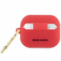 Hello Kitty silikona 3D Kitty galvas apvalks AirPods Pro - fuksijas