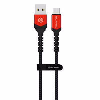 Kabelis Blavec Cable Raptor pīts - USB uz Type-C - PD 66W 6A 2 m Apple CarPlay/Android Auto (CRA-UC6BR20) melns-sarkans