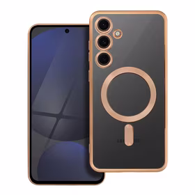 Viedtālruņa apvalks ELECTRO MAG COVER, ar MagSafe saderīgs, der SAMSUNG S24 FE, zelta krāsa