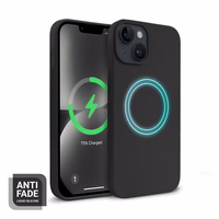 Crong Color Cover Magnetic - iPhone 14 / iPhone 13 MagSafe maciņš (melns)