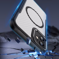 Defender Carbon Mag maciņš for iPhone 17 6,3" melns