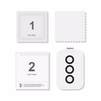 Crong Lens Ring - Tempered glass the Samsung Galaxy S24+ camera lens (melns)