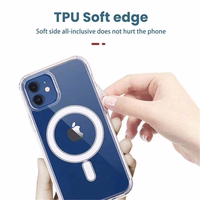 TEL PROTECT MagSilicone viedtālruņa apvalks Iphone 12 Pro Max caurspīdīgs