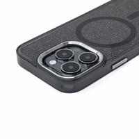 Spīdošs vāciņš priekš Samsung Galaxy A57, saderīgs ar MagSafe - melns