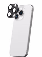 AmazingThing aviācijas klases sakausējuma rūdītais stikls objektīvam iPhone 16 Pro / 16 Pro Max - melns