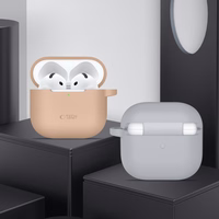 Tech-Protect silikona apvalks ar āķi AirPods 4 - rozā