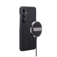 Benks Montage Magnētiskais Armor Air Kevlar Viedtālruņa apvalks 600D (M040) Samsung Galaxy S24 melns