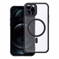 Viedtālruņa apvalks – pilnīgi matētais magnētiskais apvalks, saderīgs ar MagSafe IPHONE 12 Pro, melns