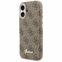 Guess 4G Script MagSafe futrālis iPhone 17 - Brūns