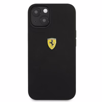 Ferrari FESSIHCP13SBK iPhone 13 mini 5.4" melns/melns cietais viedtālruņa apvalks silikona
