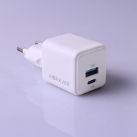Forever TC-08-20AC GaN PD QC lādētājs 1x USB-C 1x USB 20W balts