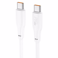 Kabelis USB C uz USB C Hoco 3A 100W 2 m X93 balts