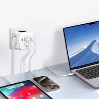 Tech-Protect PCL3x4 pagarinātājs, 2x USB-A, 2x USB-C, 3x AC Schuko tips - balts