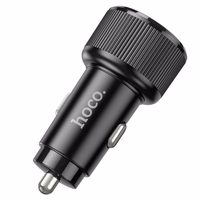 Automobiļa lādētājs Hoco 2 x USB C QC PD 50W NZ14B melns
