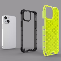 Honeycomb Case bruņu vāks ar TPU buferi iPhone 13 mini caurspīdīgs