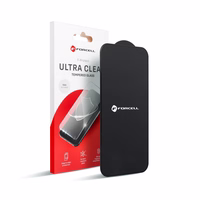 Forcell Ultra Clear aizsargstikls - Iphone 12 Pro Max melns