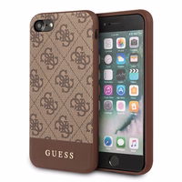Guess 4G Stripe Collection viedtālruņa apvalks iPhone 7 / 8 / SE 2020 / SE 2022 - Brūns