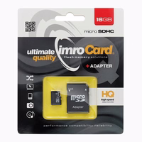 IMRO Atmiņas karte microSD 16GB 100MB/s klase 10 UHS I ar SD adapteri