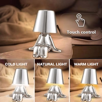 Nakts lampa Silver Man dizains L