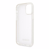 Guess GUHCN58PCGLSI iPhone 11 Pro sudrabains kietais apvalks Glitter