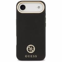 Guess Graudains Strass Logotips Magnētiskais viedtālruņa apvalks iPhone Air - melns