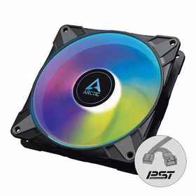 ARCTIC P14 PWM PST A-RGB Semi-Passive Maciņš Fan, 4-pin, 140mm, Melns