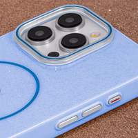 Glitter Thin Mag maciņš for iPhone 17 Pro 6,3" zils