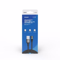 Savio CL-152 USB cable 1 m USB 2.0 USB C Micro USB A/Lightning melns