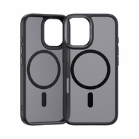 Benks Magnētiskais Mist viedtālruņa apvalks Metal Frame Iphone 16 Pro Max melns