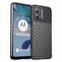 Thunder viedtālruņa apvalks Motorola Moto G53 silikona bruņu apvalks melns