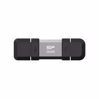 Silicon Power SP256GBUC3C51V1S USB flash drive 256 GB USB Type-A / USB Type-C 3.2 Gen 1 (3.1 Gen 1) Black, Silver