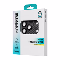 Benks Rūdīta stikla aizsargstikls Armor Warrior Lens (BF70) priekš Iphone 17 Pro Max ArmorGrid black (kamera sala)