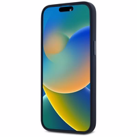 Karl Lagerfeld Silikona Shadow Metal Initial Magnētiskais viedtālruņa apvalks iPhone 15 Pro Max melns